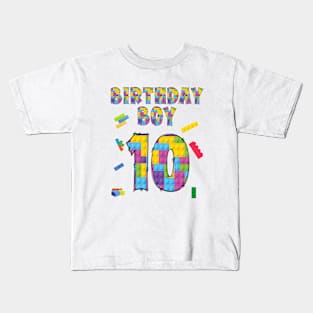 10th Happy Birthday Boy Gift Kids T-Shirt